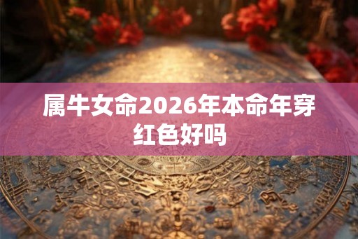 属牛女命2026年本命年穿红色好吗
