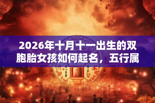 2026年十月十一出生的双胞胎女孩如何起名,五行属什么 2026年十月十一出生的双胞胎女孩如何起名,五行属什么
