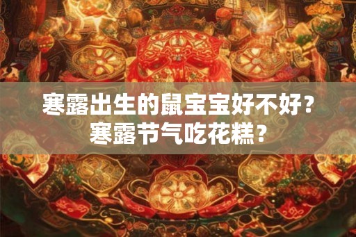 寒露出生的鼠宝宝好不好?寒露节气吃花糕? 寒露出生的鼠宝宝好不好?寒露节气吃花糕?