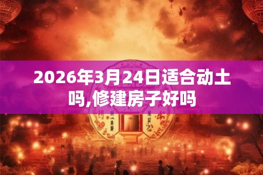2026年3月24日适合动土吗,修建房子好吗