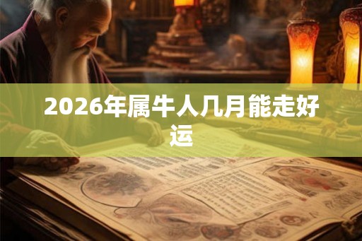 2026年属牛人几月能走好运 2026年属牛人几月能走好运