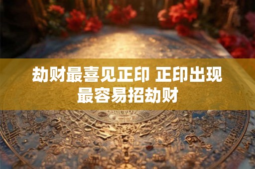 劫财最喜见正印 正印出现最容易招劫财 劫财最喜见正印 正印出现最容易招劫财