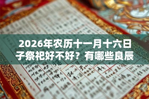 2026年农历十一月十六日子祭祀好不好?有哪些良辰吉时? 2026年农历十一月十六日子祭祀好不好?有哪些良辰吉时?