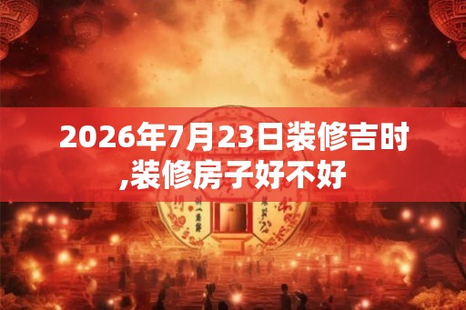 2026年7月23日装修吉时,装修房子好不好
