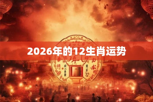 2026年的12生肖运势
