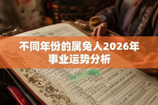 不同年份的属兔人2026年事业运势分析