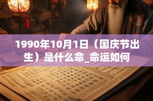 1990年10月1日（国庆节出生）是什么命_命运如何