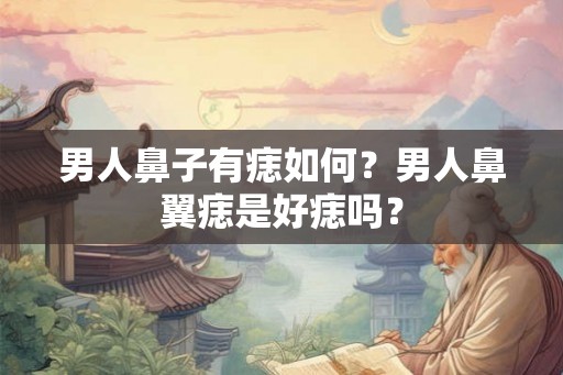 男人鼻子有痣如何？男人鼻翼痣是好痣吗？
