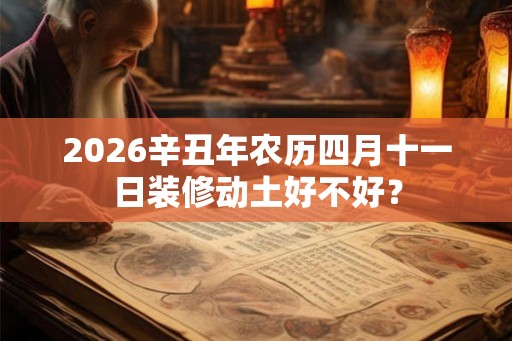 2026辛丑年农历四月十一日装修动土好不好？