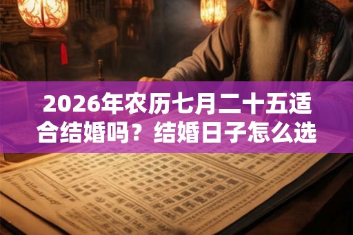 2026年农历七月二十五适合结婚吗?结婚日子怎么选? 2026年农历七月二十五适合结婚吗?结婚日子怎么选?