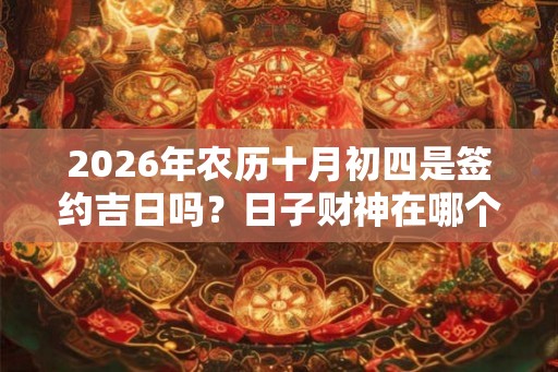 2026年农历十月初四是签约吉日吗？日子财神在哪个位置？
