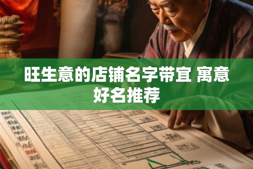 旺生意的店铺名字带宜 寓意好名推荐