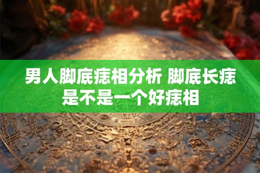 男人脚底痣相分析 脚底长痣是不是一个好痣相