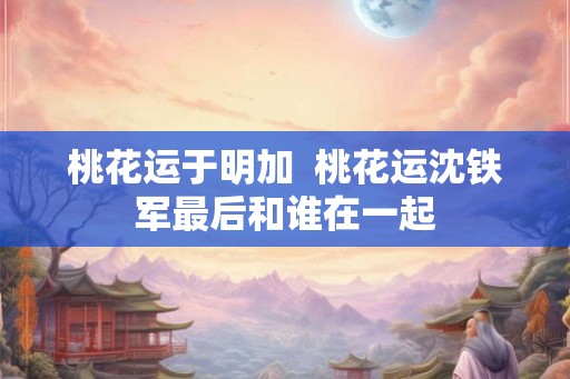 桃花运于明加  桃花运沈铁军最后和谁在一起