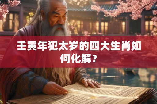 壬寅年犯太岁的四大生肖如何化解？