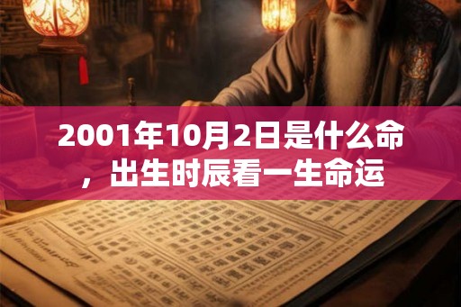2001年10月2日是什么命,出生时辰看一生命运 2001年10月2日是什么命,出生时辰看一生命运