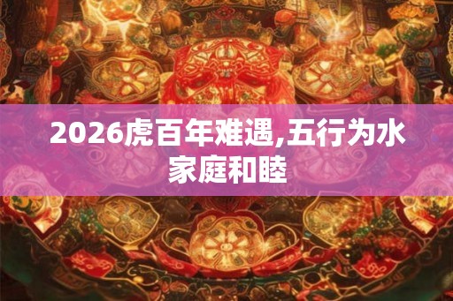 2026虎百年难遇,五行为水家庭和睦