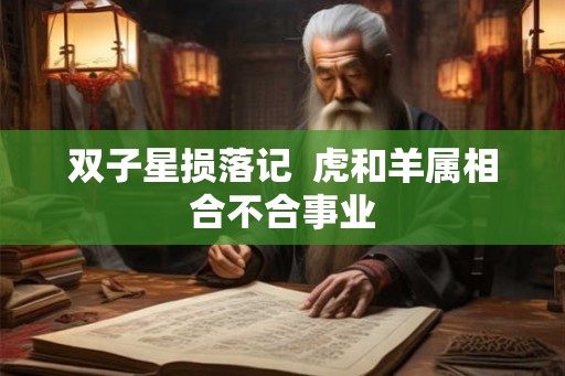 双子星损落记  虎和羊属相合不合事业