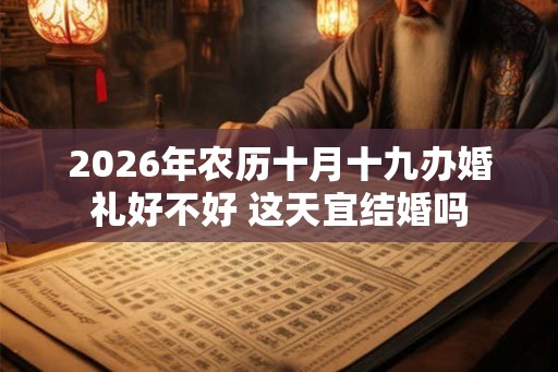 2026年农历十月十九办婚礼好不好 这天宜结婚吗 2026年农历十月十九办婚礼好不好 这天宜结婚吗