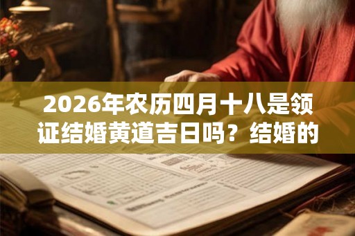 2026年农历四月十八是领证结婚黄道吉日吗？结婚的吉日怎么选？