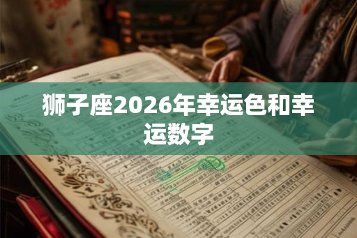 狮子座2026年幸运色和幸运数字