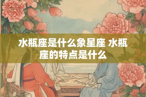水瓶座是什么象星座 水瓶座的特点是什么