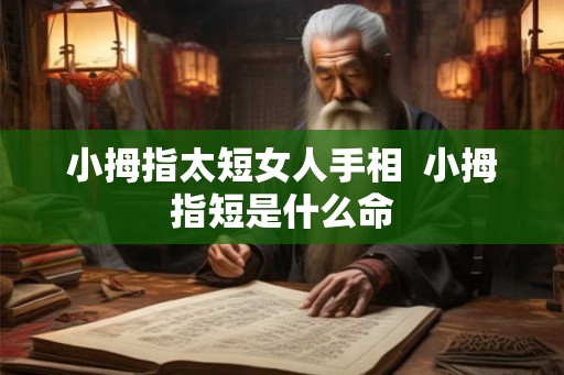 小拇指太短女人手相  小拇指短是什么命