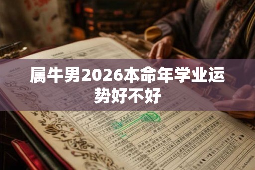 属牛男2026本命年学业运势好不好