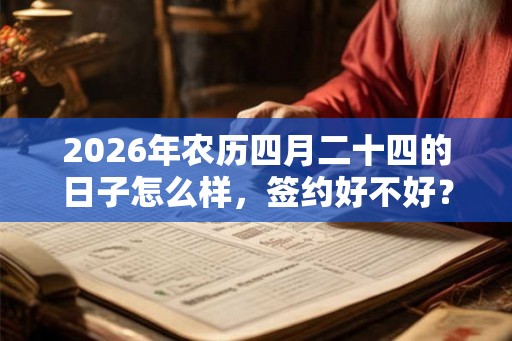 2026年农历四月二十四的日子怎么样，签约好不好？