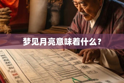 梦见月亮意味着什么？