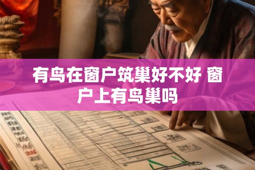有鸟在窗户筑巢好不好 窗户上有鸟巢吗