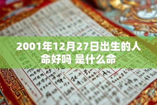 2001年12月27日出生的人命好吗 是什么命 2001年12月27日出生的人命好吗 是什么命