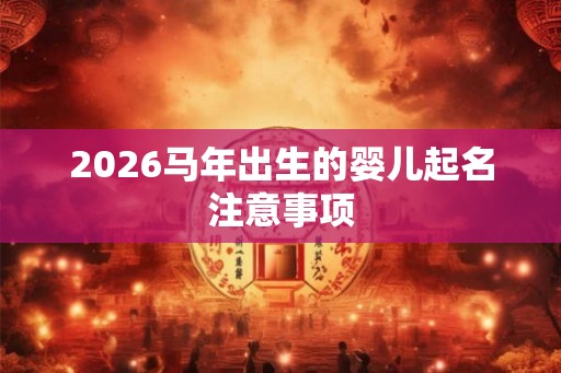 2026马年出生的婴儿起名注意事项