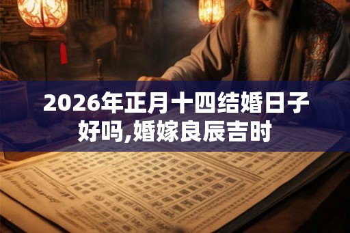 2026年正月十四结婚日子好吗,婚嫁良辰吉时