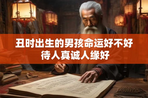 丑时出生的男孩命运好不好 待人真诚人缘好