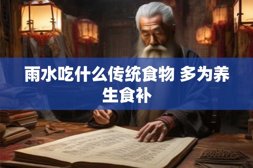 雨水吃什么传统食物 多为养生食补 雨水吃什么传统食物 多为养生食补