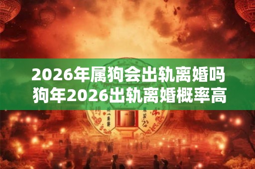 2026年属狗会出轨离婚吗 狗年2026出轨离婚概率高吗