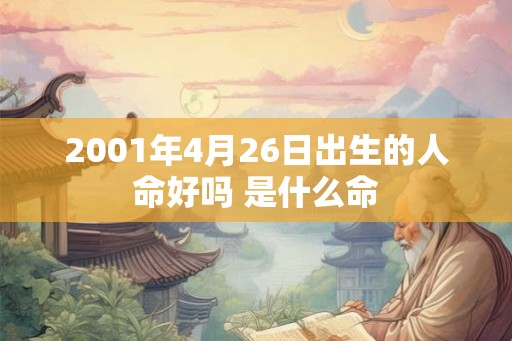 2001年4月26日出生的人命好吗 是什么命