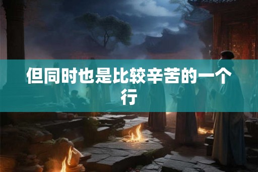 但同时也是比较辛苦的一个行