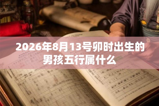 2026年8月13号卯时出生的男孩五行属什么 2026年8月13号卯时出生的男孩五行属什么
