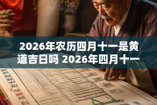 2026年农历四月十一是黄道吉日吗 2026年四月十一是否黄道吉日