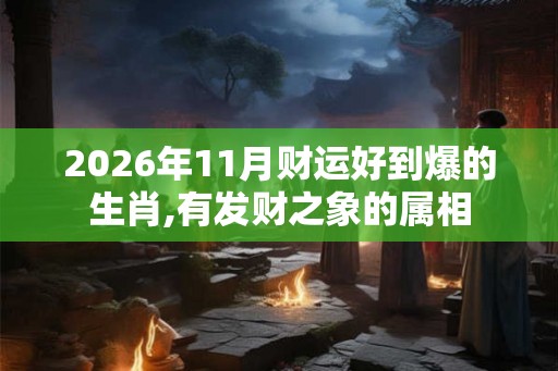2026年11月财运好到爆的生肖,有发财之象的属相