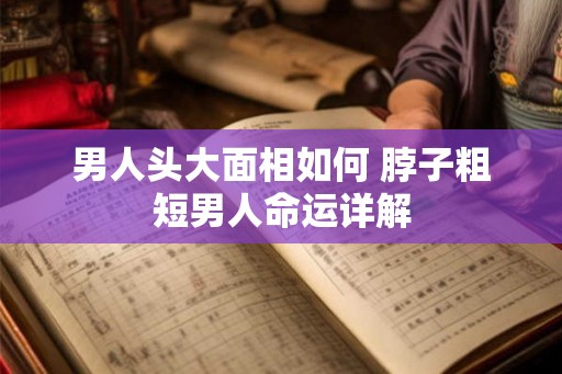 男人头大面相如何 脖子粗短男人命运详解