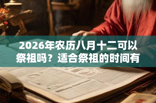 2026年农历八月十二可以祭祖吗?适合祭祖的时间有哪几天? 2026年农历八月十二可以祭祖吗?适合祭祖的时间有哪几天?