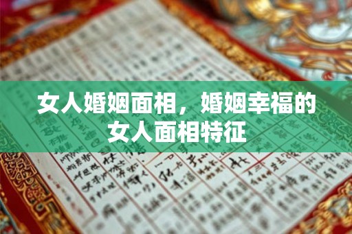女人婚姻面相，婚姻幸福的女人面相特征