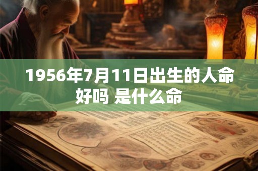 1956年7月11日出生的人命好吗 是什么命