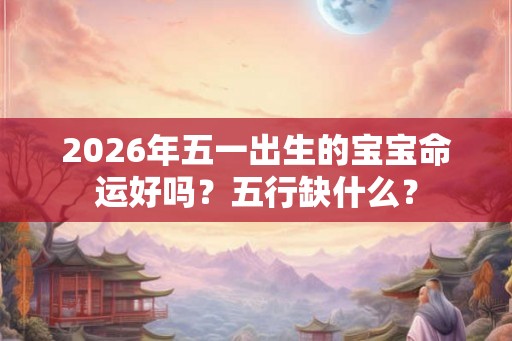 2026年五一出生的宝宝命运好吗？五行缺什么？
