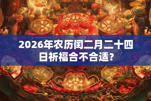 2026年农历闰二月二十四日祈福合不合适? 2026年农历闰二月二十四日祈福合不合适?