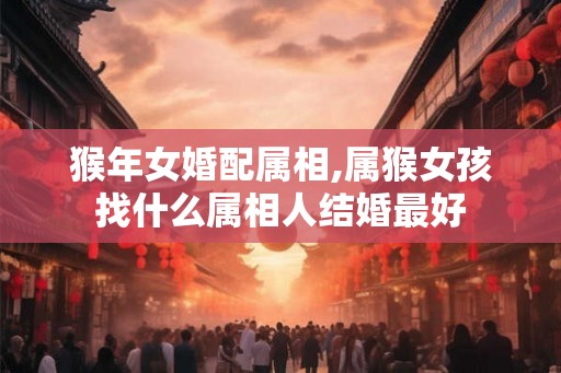 猴年女婚配属相,属猴女孩找什么属相人结婚最好