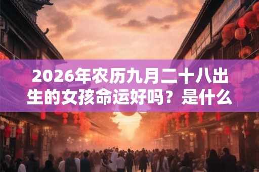 2026年农历九月二十八出生的女孩命运好吗？是什么性格？